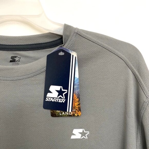 Starter Dri-Star T-Shirts L/S Lot of 2 Men’s 3XL (54/56) Gray/Black & Gray - Picture 4 of 11